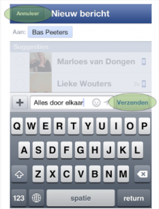 Zelfs in de Facebook app is het een zootje!